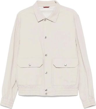 Brunello Cucinelli Heren, Jassen, Beige, Maat: XL Katoen