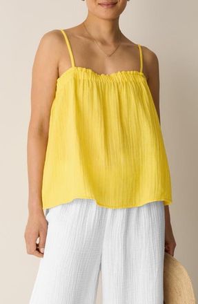 Eileen Fisher Organic Cotton Camsiole in Soleil at Nordstrom, Size Xx-Small