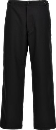 Cellar Door Black Polyester Casual Mens Pants