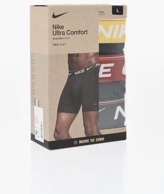 Nike Solid Color 3 Pairs Boxers Set with Logoed Band size Xxl