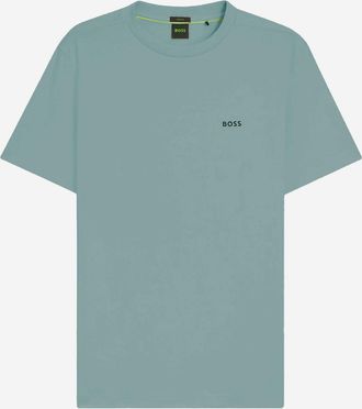 HUGO BOSS Camiseta de algod&oacute;n el&aacute;stico con logo de Hugo Boss