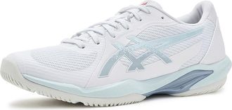Asics Solution Swift FF 2 Womens Tennis Shoes White/Sky : 10.5 B - Medium, Synthetic