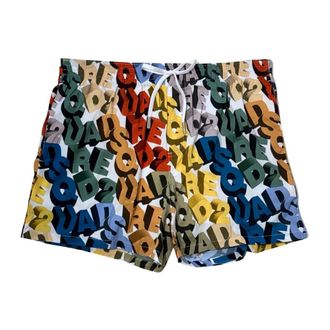Dsquared2 Beachwear, male, Multicolor, Size: XL Boxer Midi