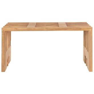 Moloo Banco de teca maciza reciclada de 90 cm