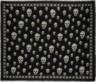 Alexander McQueen Sciarpa Skull McQueen in modal jacquard