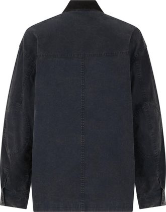 Isabel Marant Mens Work Jacket Cotton Black Denim