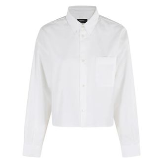 A.P.C. Mujer, Blusas y Camisas, Blanco, Talla: S