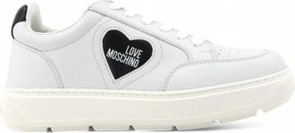 Love Moschino Bold Love Sneaker - Dames - Sneakers - Wit - 38 EU - Leer - Schoenen