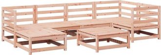 vidaXL 7 Piece Garden Sofa Set Solid Wood Douglas Fir vidaXL