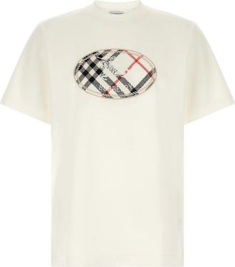 Burberry Ryan T-shirt - Heren - T-shirts - Wit - L - Katoen - Tops