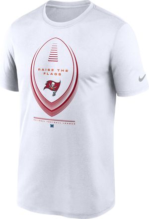 Nike Tampa Bay Buccaneers Legend Icon Nike Mens Dri-FIT NFL T-Shirt in White | NKGK10A8B-NDB