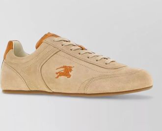 Burberry suede leather lace-up sneakers