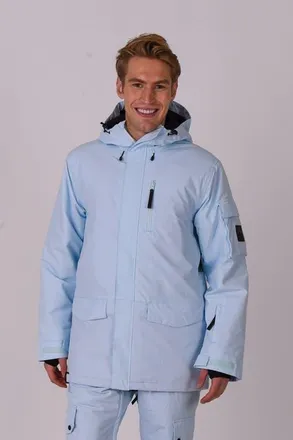 OOSC Yeh Man Jacket in Ice Blue at Nordstrom, Size Xx-Small