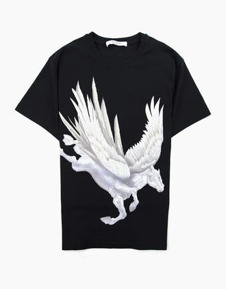 Givenchy Mens Givenchy Pegasus Print Tee Black - Size: 42