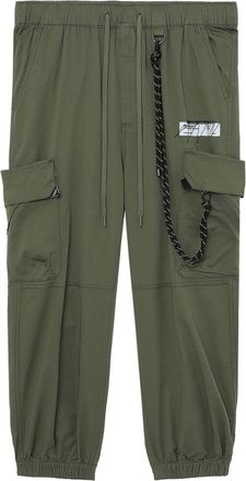 Musium Div. elasticated-waist cargo trousers - men - Spandex/Elastane/Cotton - L - Green