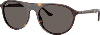 Ray-Ban Dark Grey Square Unisex Sunglasses RB2215 902/B1 56
