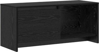 vidaXL Conjunto de mueble de TV Roble Negro 90 x 35 x 40 cm vidaXL
