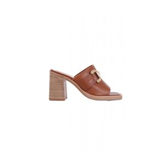 Zinda 1722 Hakken Mules - Dames - Muiltjes - Bruin - 39 EU - Leer - Schoenen