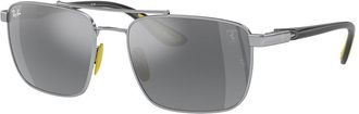 Ray-Ban RB3715M Asian Fit F0646G Mens Sunglasses Silver Size 58