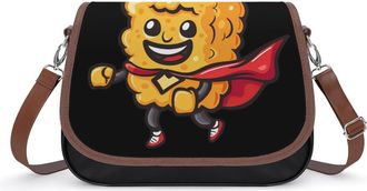 Generic Super Hero Chicken Nuggets Crossbody Bags for Women Shoulder Messenger Bag Purse Handbags