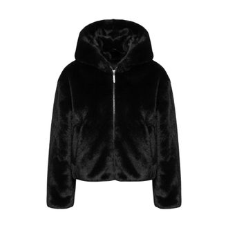 Pennyblack Chaqueta de Borrego Sint&eacute;tico con Capucha Pbpargenta - Jackets - Mujer - Negro - XS