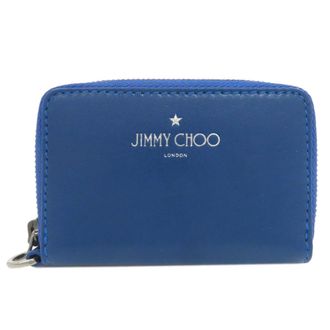 Jimmy Choo London Blue Leather Coin Purse/Coin Case (Pre-Owned)