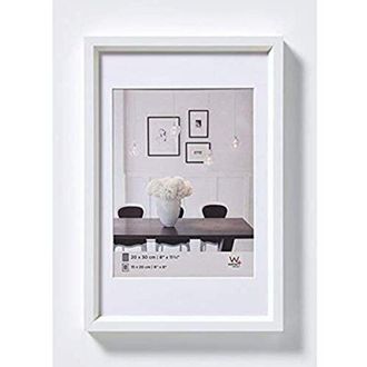 Walther Design Walther Design - argento 50 x 60 cm con passe-partout, cornice in plastica Steel Style ES060S