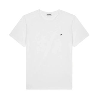Dondup T-Shirts, male, White, Size: XL Cotton Logo T-shirt Short Sleeve Regular