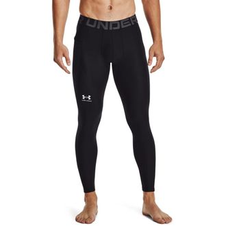 Under Armour Lauftights UNDER ARMOUR UNDER ARMOUR LEGGINGS, Herren, Gr. XXL, N-Gr, schwarz, Jersey, Obermaterial: 79% Polyester, 21% Elasthan, Hosen Lauftights, f&uuml;