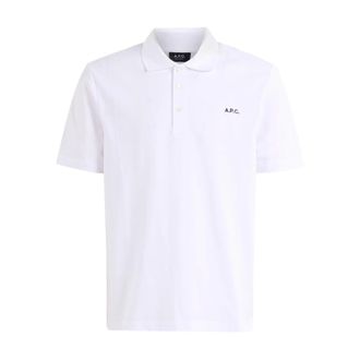 A.P.C. Polo Shirts, male, White, Size: XL Polo Gots