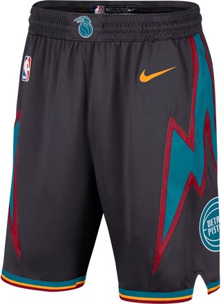 Nike Detroit Pistons City Edition Nike Mens Dri-FIT NBA Swingman Shorts in Grey | HM6035-018