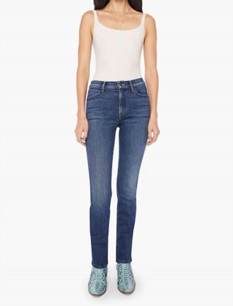 Mother The Rascal Skimp Mid-Rise Straight Leg Jeans In Youre A Riot
