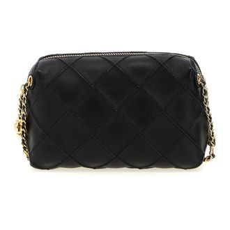 Tory Burch Tassen, Dames, Zwart, ONE Size, Leer, Fleming Soft Crossbody Bag