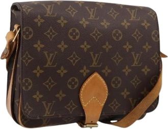 Louis Vuitton Pre-owned Monogram Canvas Shoulder Bag - Dames - Vintage Schoudertas - Bruin - ONE Size - Vintage