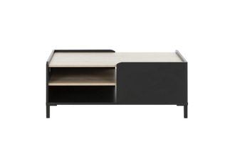 Diagone Mesa de centro con 2 compartimentos de almacenamiento L106 cm - Negro