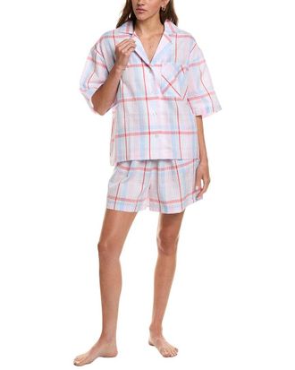 Hue Hue 2Pc Seersucker Pajama Set