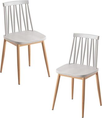 Regalos Miguel Regalos Miguel - Packs Sillas Comedor - Pack 2 Sillas Tilba - Gris claro