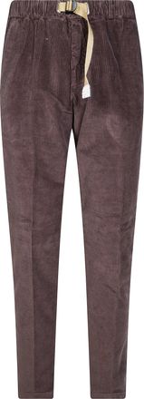 White Sand Ribbed Corduroy Pants