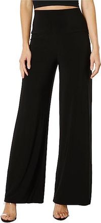 Norma Kamali Straight Leg Pants Go Womens Casual Pants Black : XS 32, Jersey/Polyester/Spandex