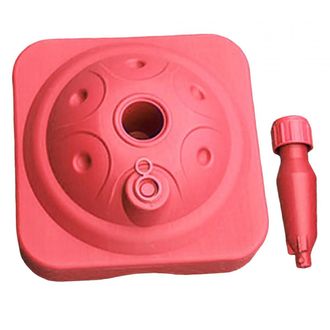 OEM Base Para Sombrilla Rellenable Con Agua, Soporte Independiente Para Sombrilla, Resistente, Capacidad De 10 Kg, Para Jard&iacute;n Y Piscina, Color Rojo