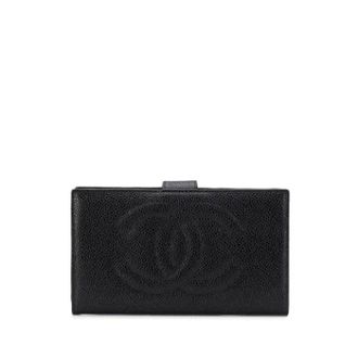 Chanel Pre-owned Wallets, female, Black, Size: ONE SIZE Pre-owned Leather wallets