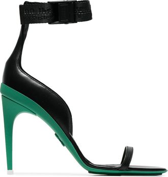 Off-white Black Industrial 100 Leather Sandals - women - Leather/Rubber/Leather - 36