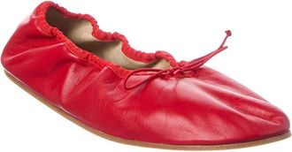 The Row Bow Leather Flat