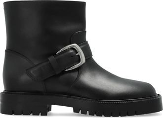 Maison Margiela Tabi County Buckle Enkellaarsjes - Dames - Enkellaarsjes - Zwart - 41 EU - Leer - Schoenen
