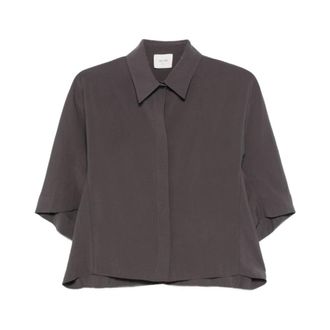Alysi Shirts, female, Gray, Size: XS Short-Sleeve Shirt