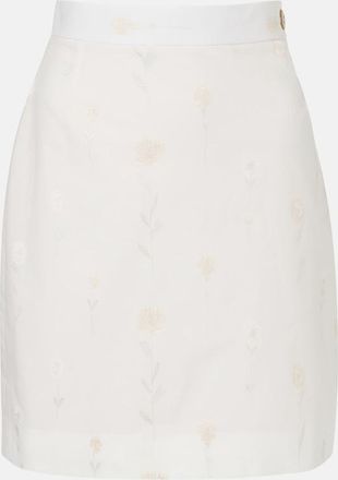 Vivienne Westwood Floral cotton-blend miniskirt