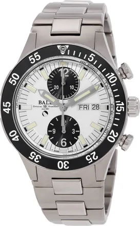 Ball Roadmaster Rescue Chronograph Automatic White Dial Mens Watch DC3030C-S-WHBK