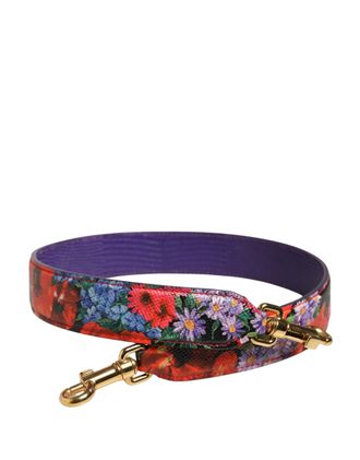 Dolce & Gabbana Multicolor Floral Leather Bag Accessory Shoulder Womens Strap