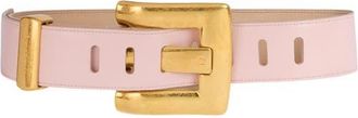 Balmain Anthem smooth leather belt in Pink at Nordstrom, Size 90
