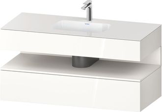 Duravit Qatego Lavabo Encastrado Con Base De Lavabo Consola, - Duravit
